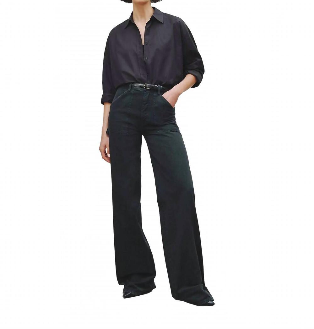 NEW NILI LOTAN quentin flare pant in carbon